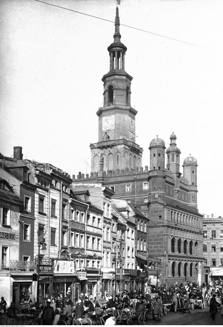 Odkryj piękno przedwojennego Starego Rynku w Poznaniu na tych niezwykłych fotografiach.-cb