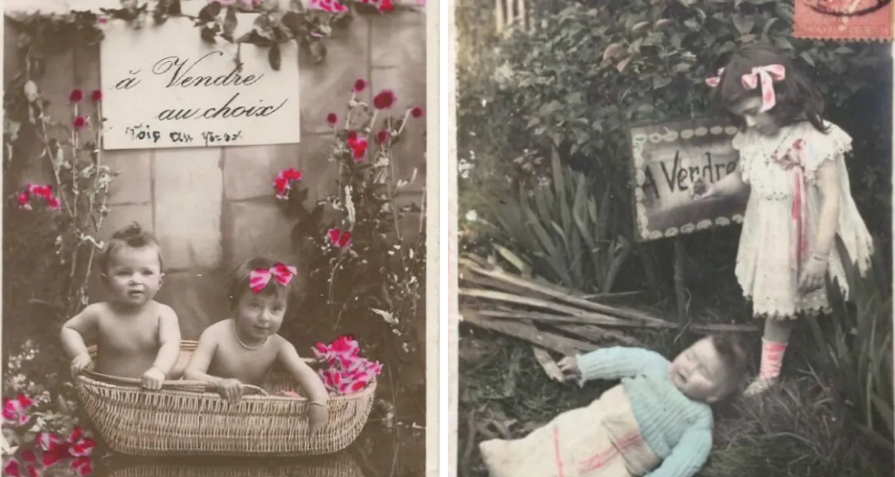 Découvrez 20 cartes postales adorables et pleines d’humour mettant en scène des bébés dans des situations amusantes, datant de la France au début du 20e siècle.sn