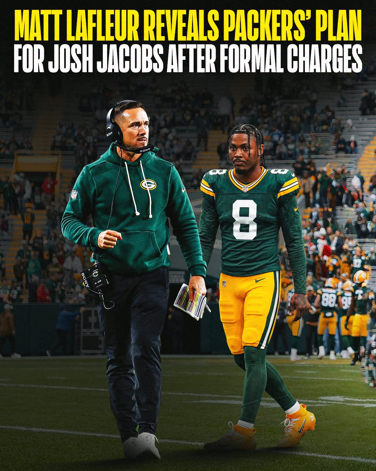 Matt LaFleur addresses Josh Jacobs’ future with Packers following formal charges.nam