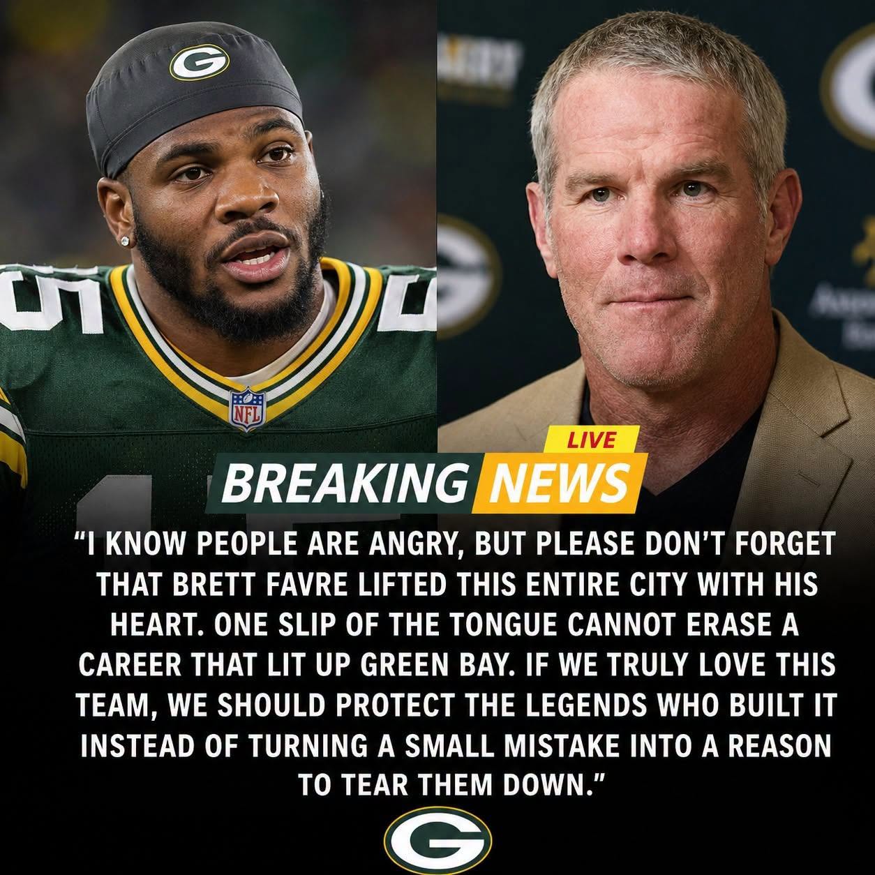 🚨 MICAH PARSONS ENTERS THE FAVRE FIRESTORM: The Packers star has reportedly spoken out in defense of Hall of Famer Brett Favre amid fierce backlash from the NFL community. His stance is already threatening to ignite an even bigger debate.nam
