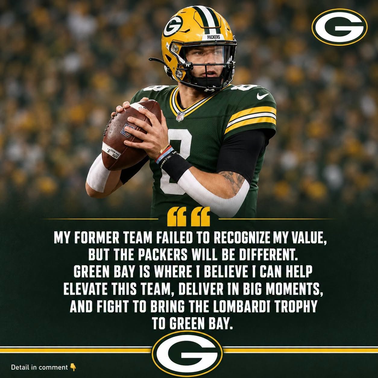 Just 3 Hours After Being Released Following 2 Months With the Team, Former Vikings QB — the All-Time Winningest Quarterback in FBS History With 14,241 Passing Yards and 103 Passing TDs — Immediately Turns Toward the Packers 👇.nam