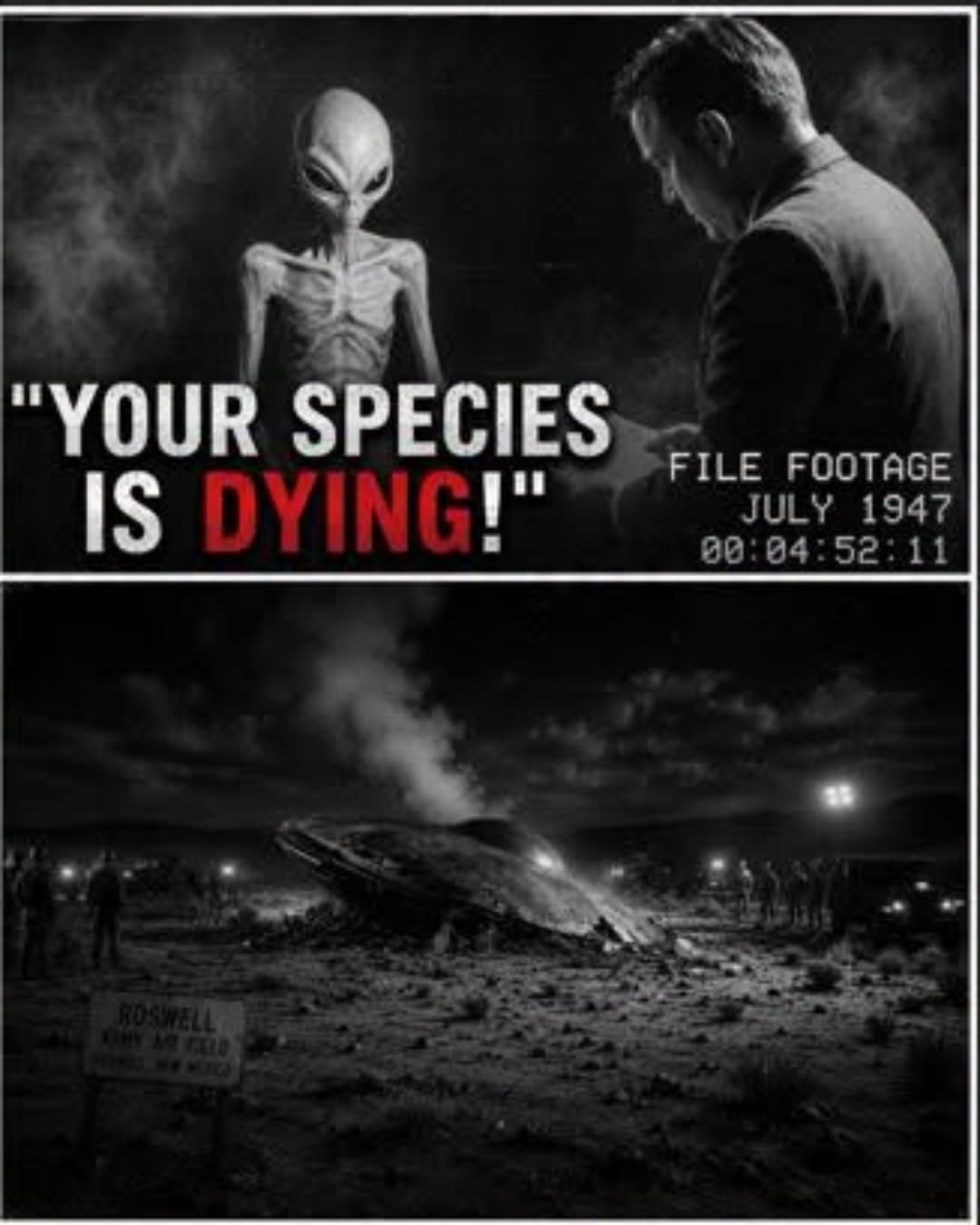 ALLEGED 1947 “ALIEN INTERVIEW” RESURFACES ONLINE — REVIVING THE ROSWELL MYSTERY NEARLY 80 YEARS LATER.nam